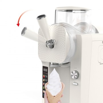 Rohnson R-5650 Soft n Serve Παγωτομηχανή 1.6lt Λευκή